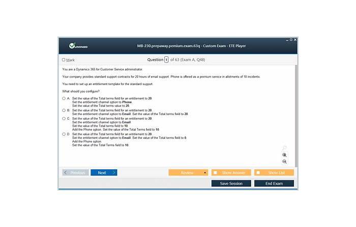 Latest MB-230 Exam Question