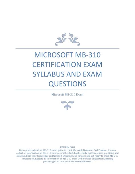 MB-310 Latest Exam Papers