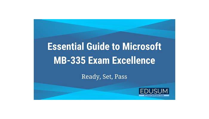 Pdf MB-335 Exam Dump