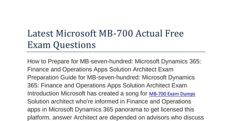 MB-700 PDF