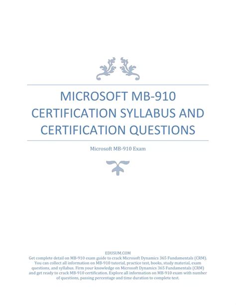 MB-910 Zertifizierungsfragen