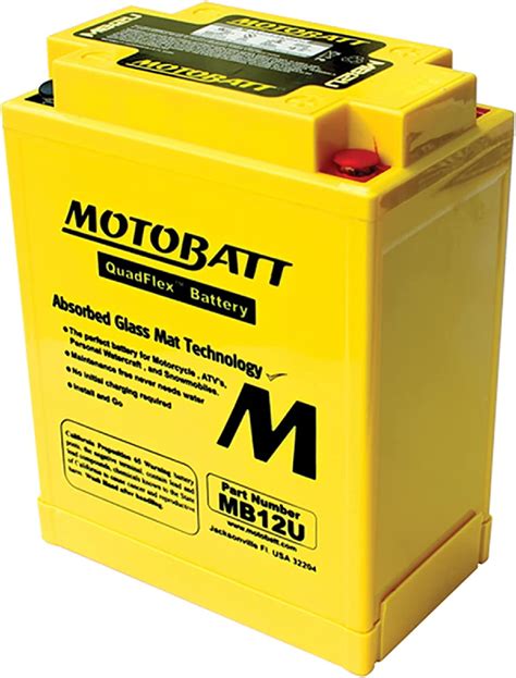 MB12U MotoBatt Battery YB12AL-A, YB12A-A, YB12AL-A2