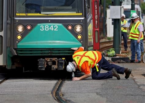 MBTA Green Line trolley derails with 30 aboard