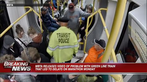 MBTA releases video of problem with Green Line train that led to delays on Marathon Monday
