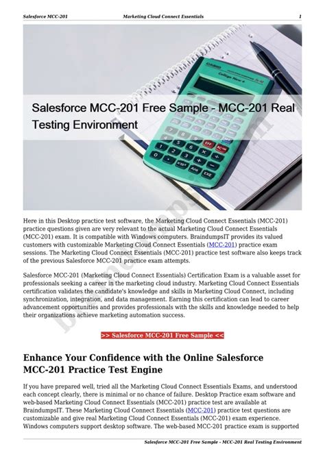 MCC-201 PDF Testsoftware