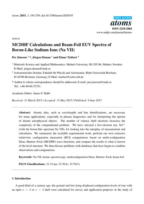 MCDHF Calculations and Beam-Foil EUV Spectra of Boron-Like …