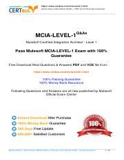 MCIA-Level-1 PDF Demo