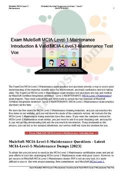 MCIA-Level-1-Maintenance Online Tests