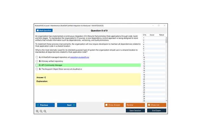 MCIA-Level-1-Maintenance Latest Mock Test