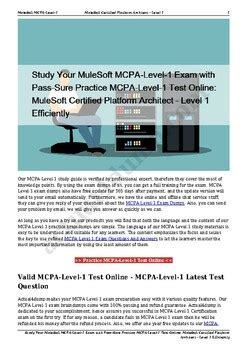 MCPA-Level-1 Tests