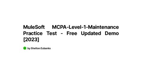 MCPA-Level-1-Maintenance Online Tests