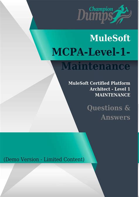 MCPA-Level-1-Maintenance PDF Testsoftware