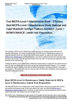 MCPA-Level-1-Maintenance Testantworten