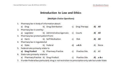 MCQ on Legal Ethics