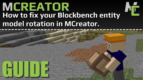 MCREATOR: How to fix entity model rotations - YouTube