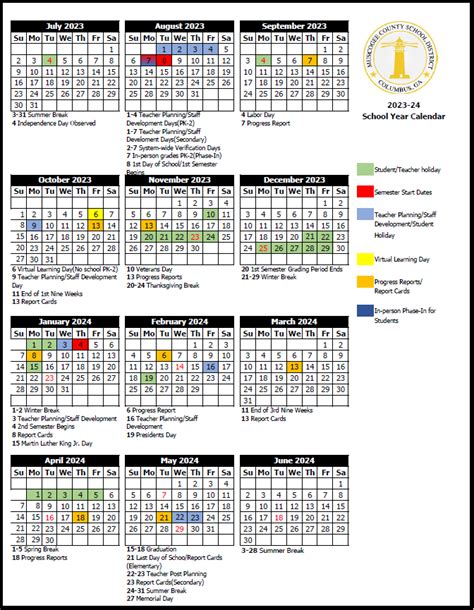 MCSD Calendar