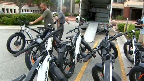 MDPD receives 10 electric bikes from Vera Cadillac-Buick-GMC