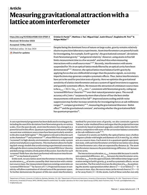 Measuring gravitational attraction with a lattice atom ... - Nature - wintechmobiles.com