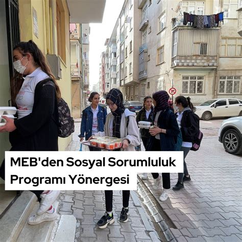 MEB'DEN SOSYAL SORUMLULUK PROGRAMI .