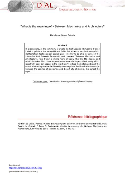 Mechanics and Meaning in Architecture on JSTOR - wintechmobiles.com