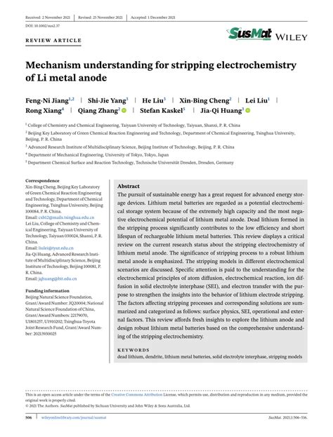 Mechanism understanding for stripping … - wintechmobiles.com