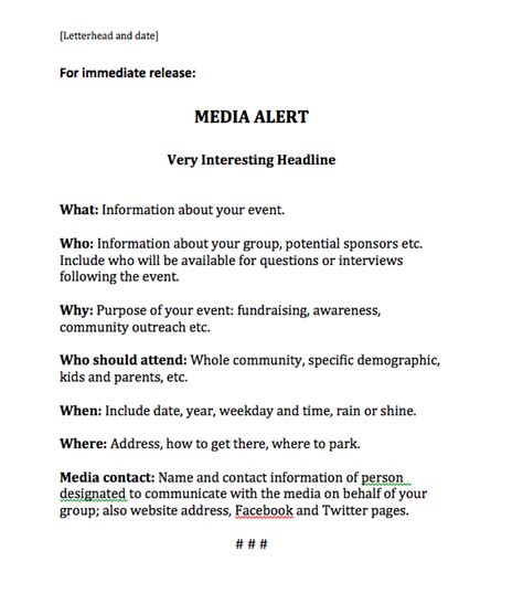 MEDIA RELEASE / COMMUNITY ALERT