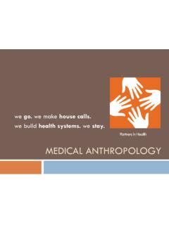 MEDICAL ANTHROPOLOGY - Princeton University