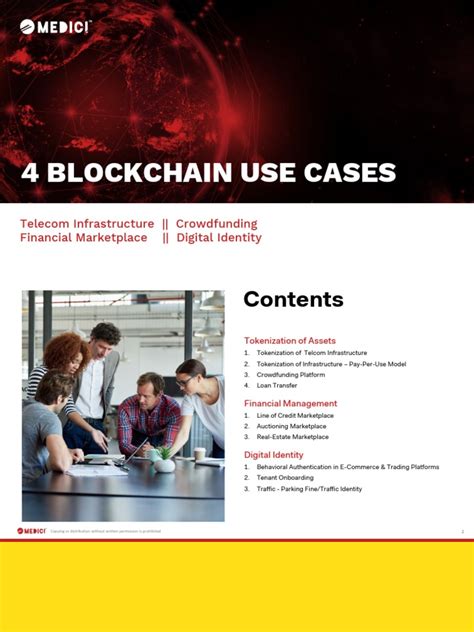 MEDICI 4 Blockchain Use Cases