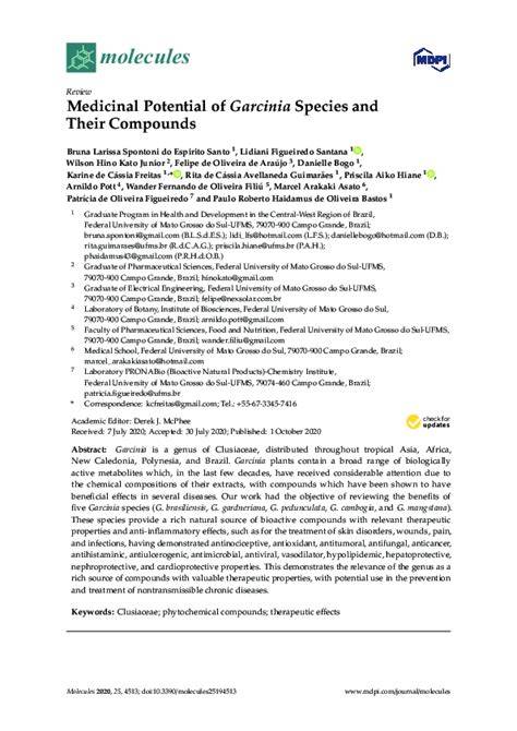 Medicinal Potential of Garcinia Species and Their … - raincitystudios.com