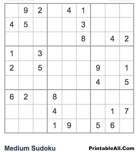 Medium Sudoku - Solve Online Sudoku Puzzles | 100 - wintechmobiles.com