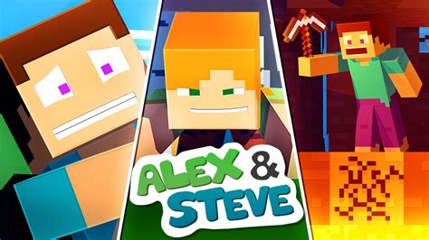 MEGA MOVIE - Alex and Steve Life (Minecraft Animation)