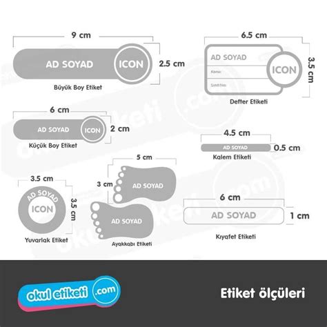 MEGA STITCH Okul Etiketi.