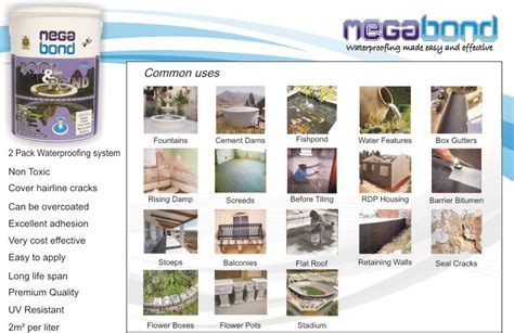 Megabond Pool&Pond Two-Pack waterproofing for balconies, ponds, … - raincitystudios.com