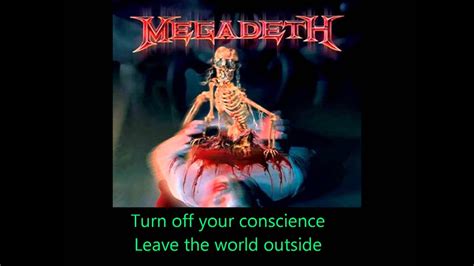 MEGADETH Disconnect todamulhergostadeter Lyrics