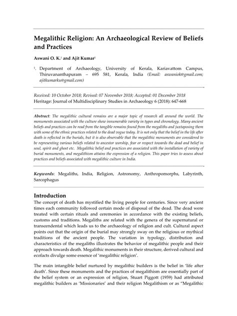 Megalithic Religion: An Archaeological Review of Beliefs and Practices - wintechmobiles.com