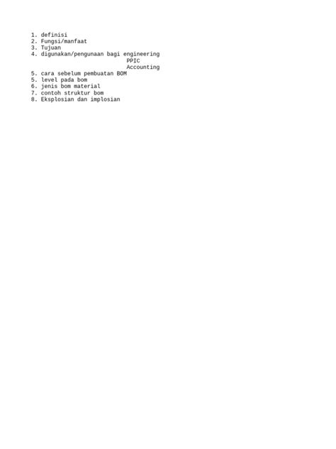 Memahami Bill of Material dalam Engineering - coolestguyplanet.net