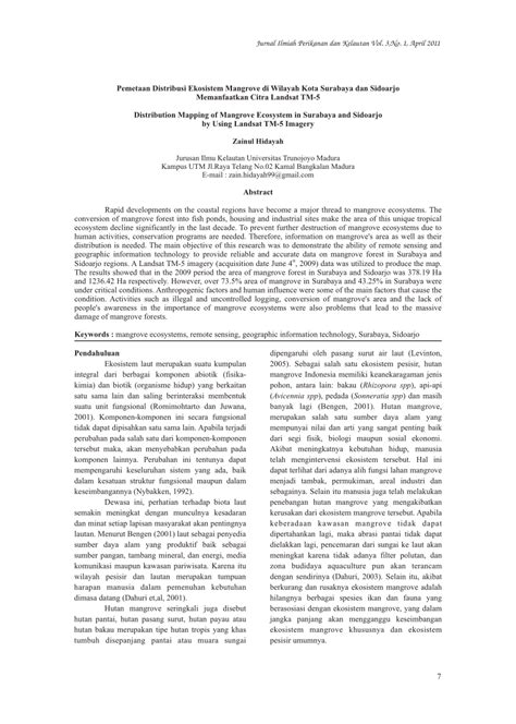 Memanfaatkan Citra Landsat TM-5 Distribution Mapping of Mangrove ... - wintechmobiles.com