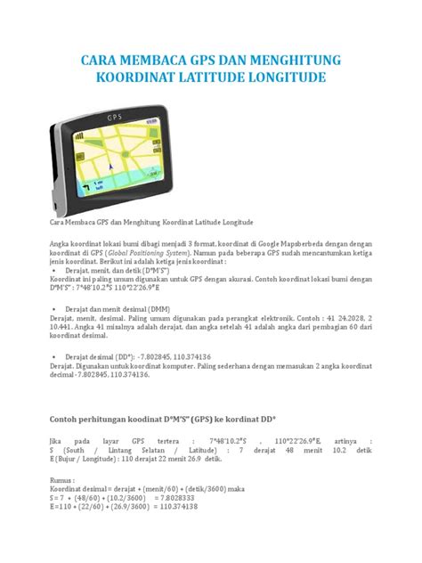 Membaca dan Menghitung Koordinat GPS | PDF - Scribd - wintechmobiles.com