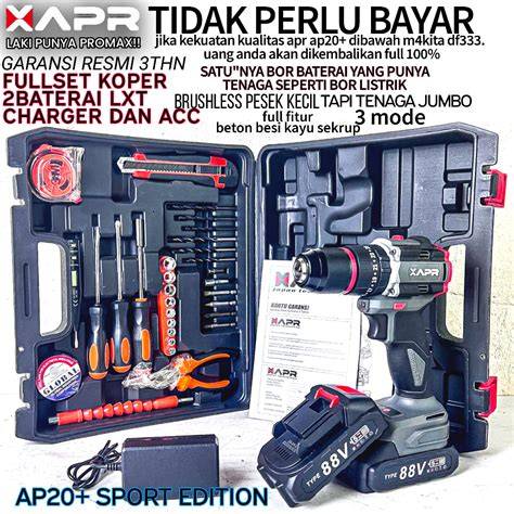 Membalas @Tobil bor baterai satu set lengkap apr ap20 ... - raincitystudios.com