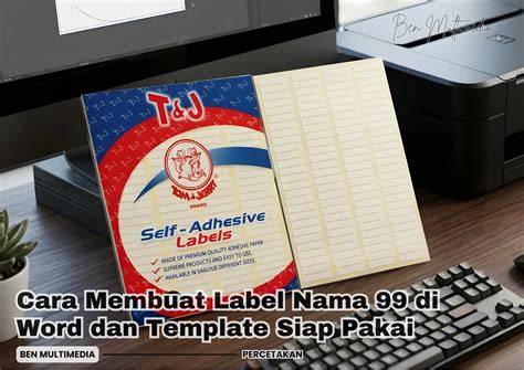 Membuat lembar label nama atau label alamat di Word - raincitystudios.com