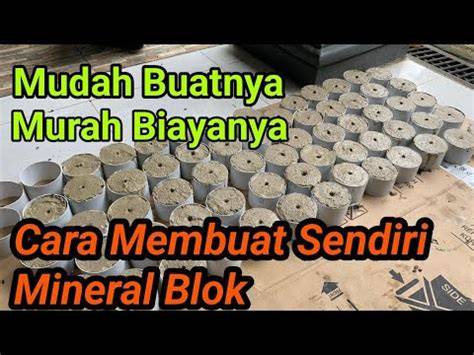MEMBUAT MINERAL BLOCK SENDIRI - Pemerintah … - raincitystudios.com
