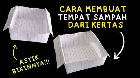 Membuat Tempat Sampah dari Kertas - raincitystudios.com