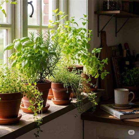 Menanam Rempah Daun di Jendela Dapur - raincitystudios.com