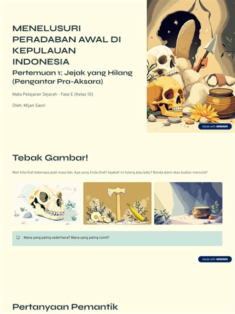 Menelusuri Peradaban Awal di Kepulauan Indonesia - An Nur - wintechmobiles.com