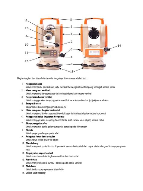 Mengenal Bagian-Bagian Theodolite dan Fungsinya - wintechmobiles.com