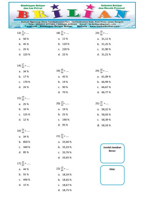 Mengubah Pecahan Menjadi Persen | PDF - Scribd - wintechmobiles.com