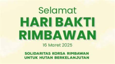 Mengulik Sejarah Hari Bakti Rimbawan - Koran Sulindo - raincitystudios.com