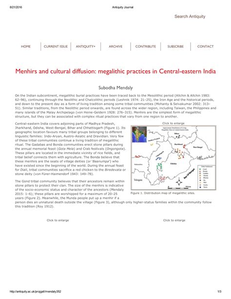 Menhirs and cultural diffusion: megalithic practices in Central-eastern ... - wintechmobiles.com