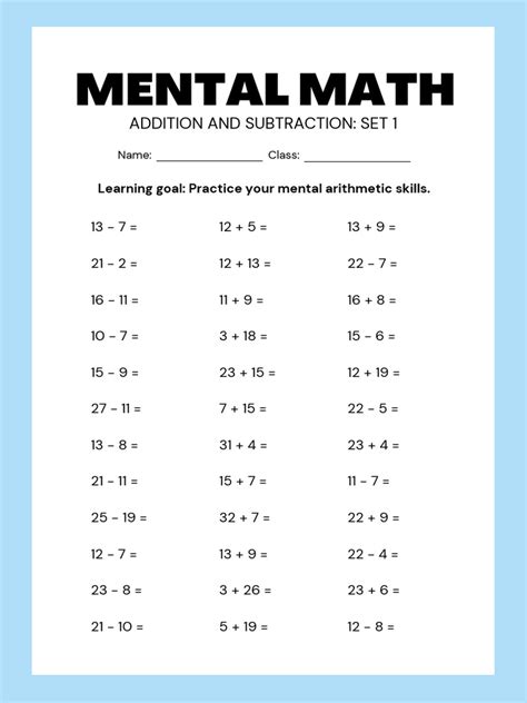 Mental Arithmetic -6 Practices to Improve Mental Math - wintechmobiles.com