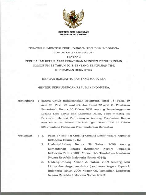 MENTERIPERHUBUNGAN REPUBLIK INDONESIA - BPHN - wintechmobiles.com